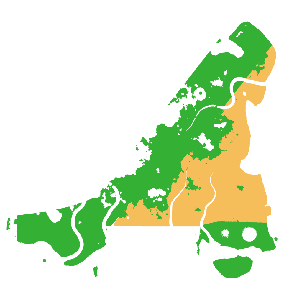 Biome Rust Map: Procedural Map, Size: 3700, Seed: 72886532