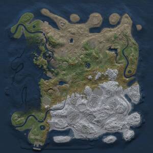 Thumbnail Rust Map: Procedural Map, Size: 4250, Seed: 300932226, 16 Monuments
