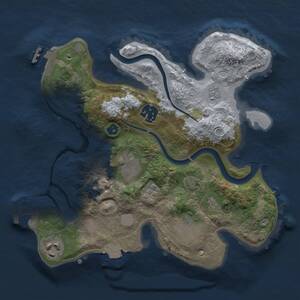 Thumbnail Rust Map: Procedural Map, Size: 2700, Seed: 1784030478, 10 Monuments