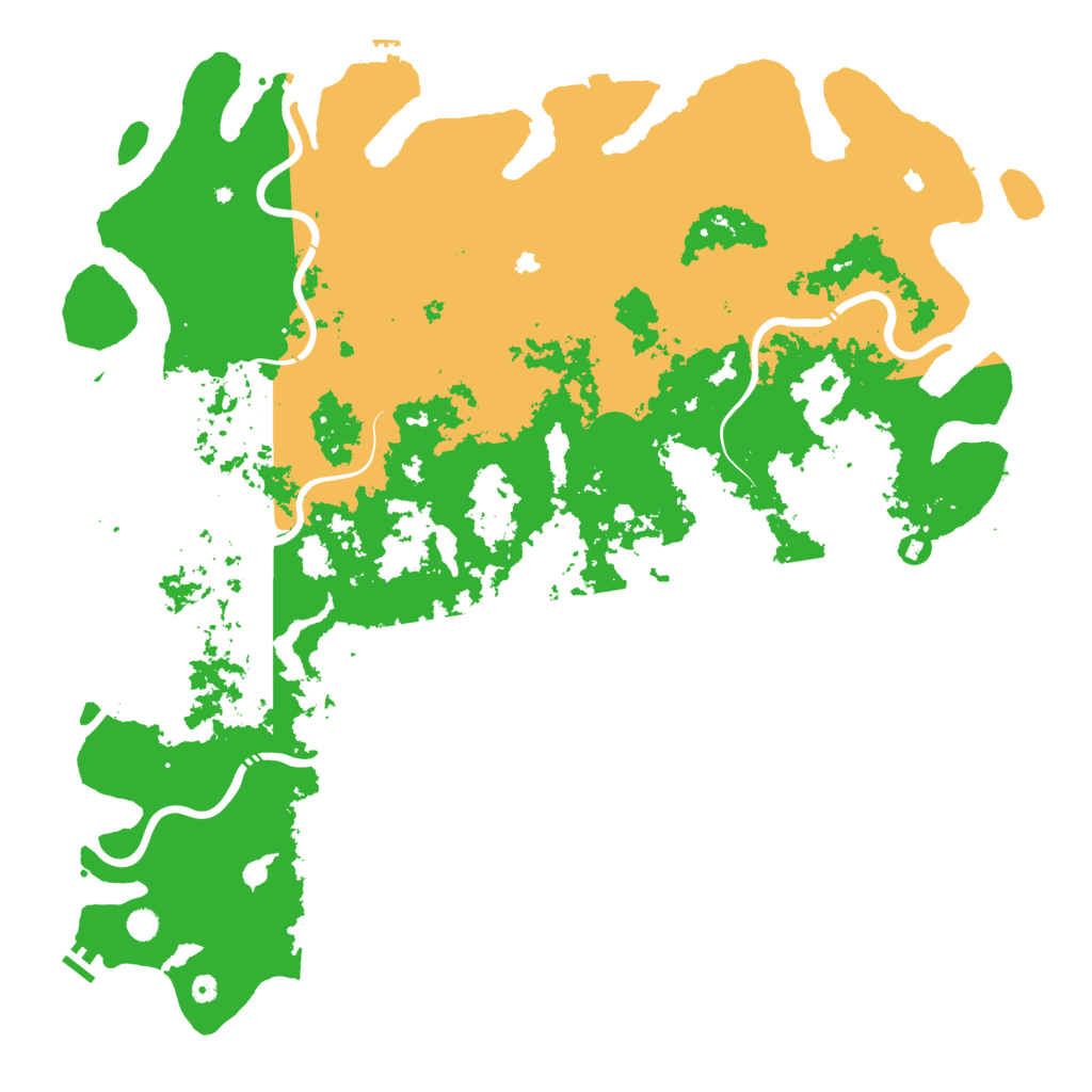 Biome Rust Map: Procedural Map, Size: 6000, Seed: 1107498525