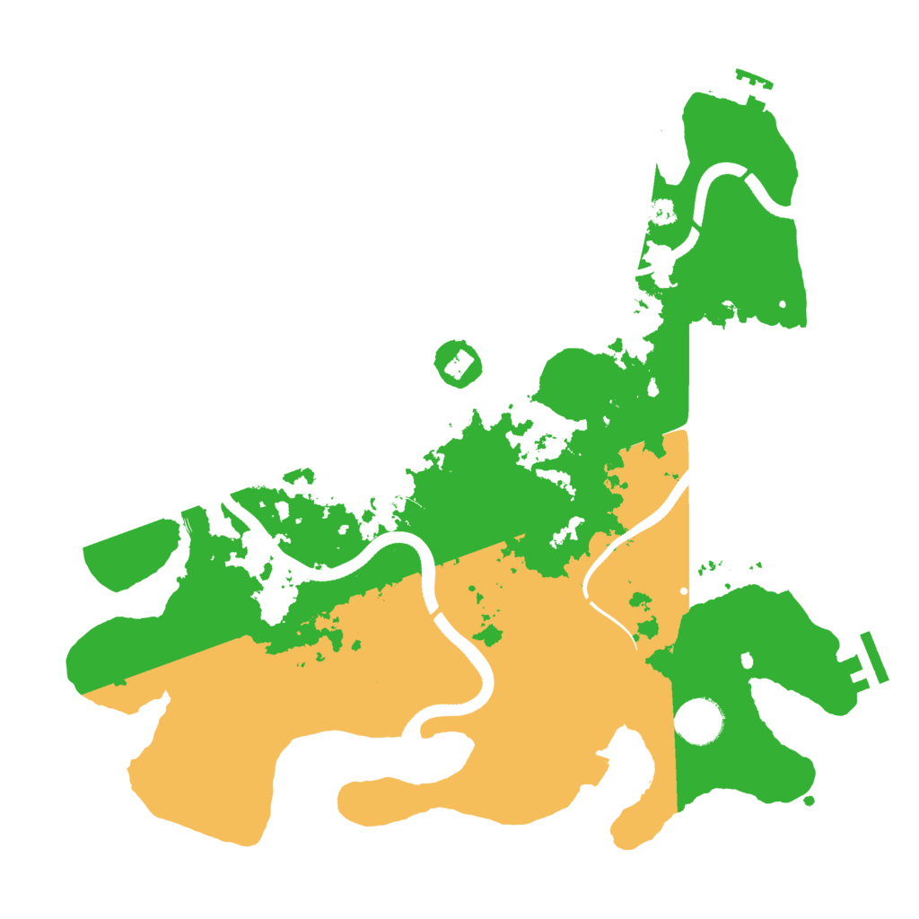 Biome Rust Map: Procedural Map, Size: 3500, Seed: 1980295996