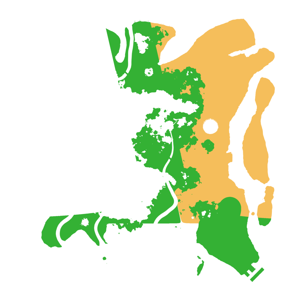 Biome Rust Map: Procedural Map, Size: 3500, Seed: 1949553315