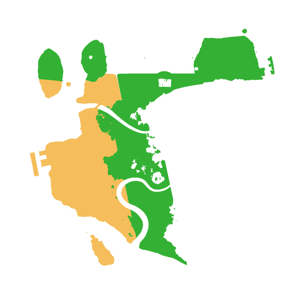 Biome Rust Map: Procedural Map, Size: 2500, Seed: 20260714