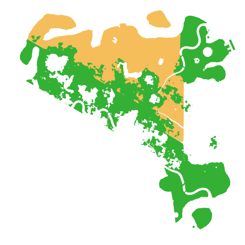 Biome Rust Map: Procedural Map, Size: 4500, Seed: 5255525