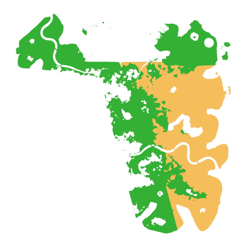Biome Rust Map: Procedural Map, Size: 4500, Seed: 16266314