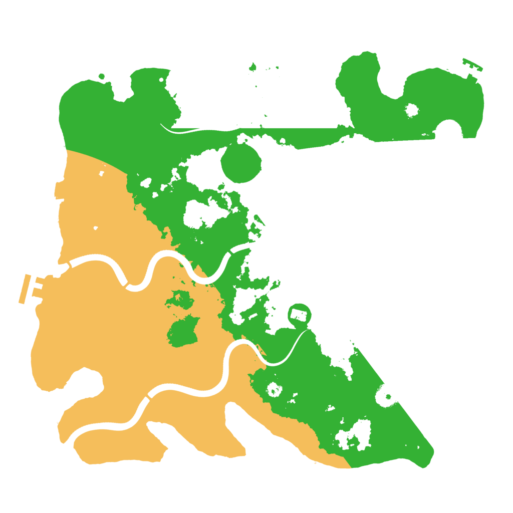 Biome Rust Map: Procedural Map, Size: 3500, Seed: 172852236