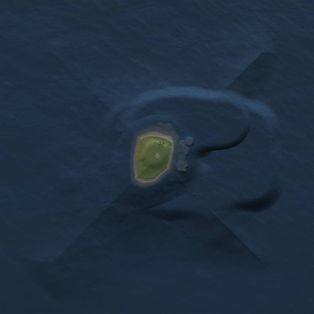 Rust Map: Procedural Map, Size: 1000, Seed: 12431231, 1 Monuments