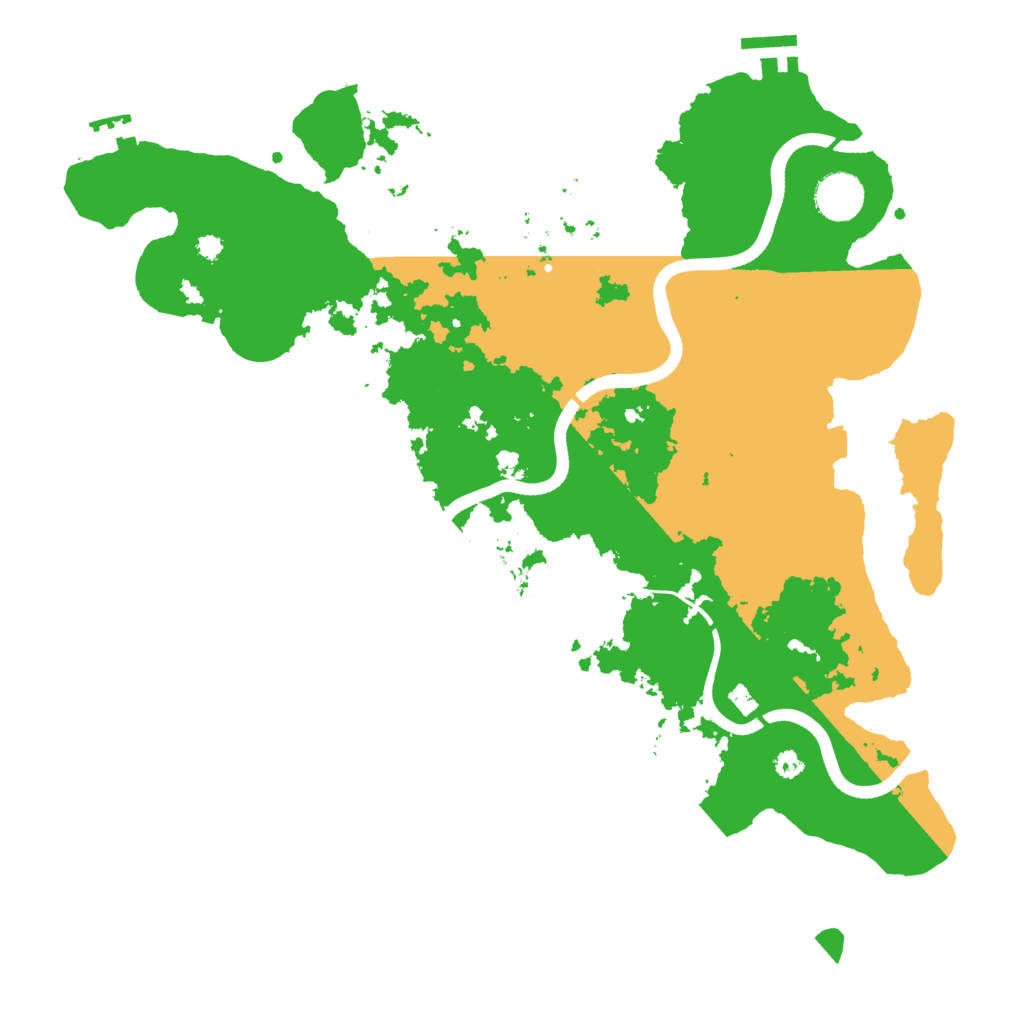 Biome Rust Map: Procedural Map, Size: 3700, Seed: 1177492914