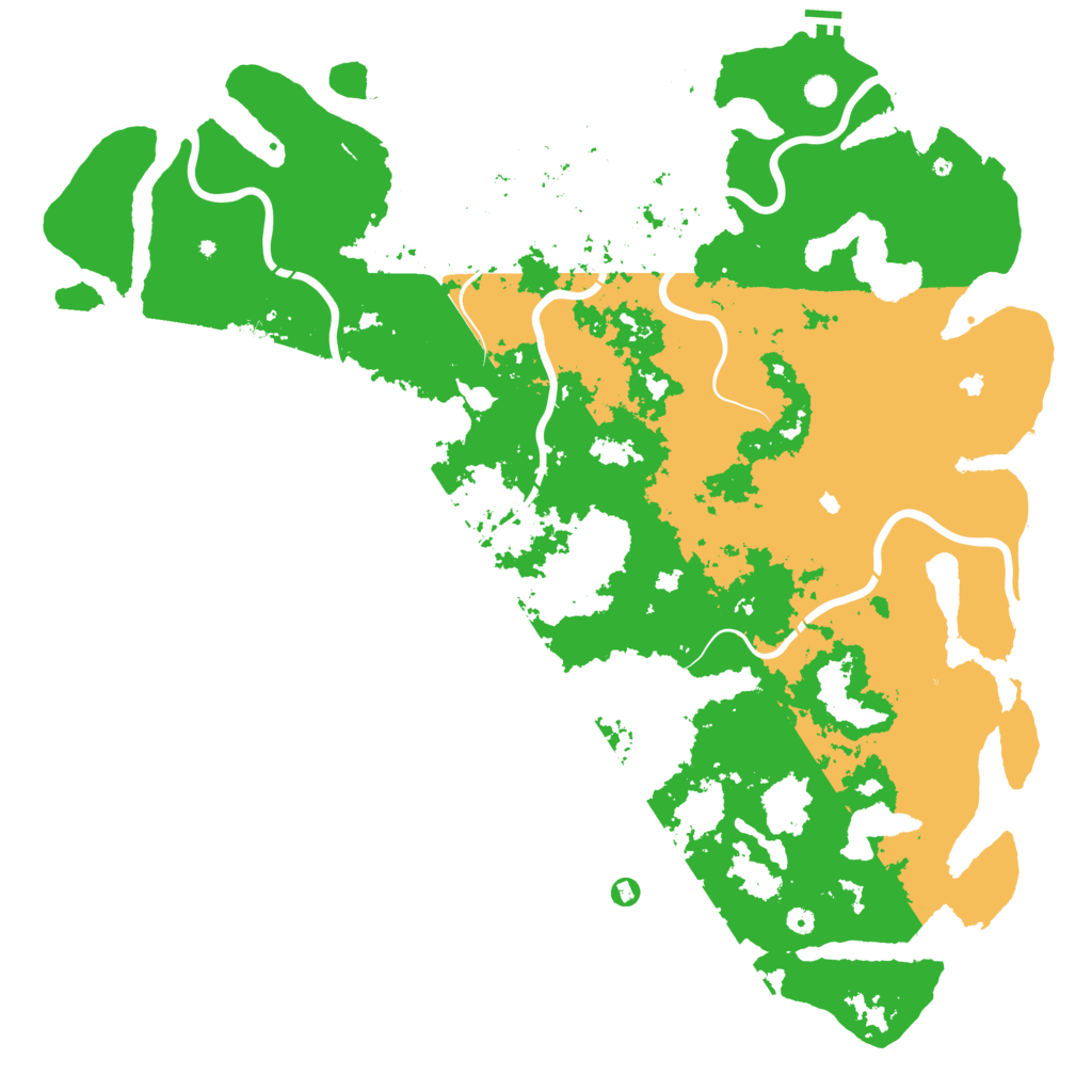 Biome Rust Map: Procedural Map, Size: 6000, Seed: 1974854250