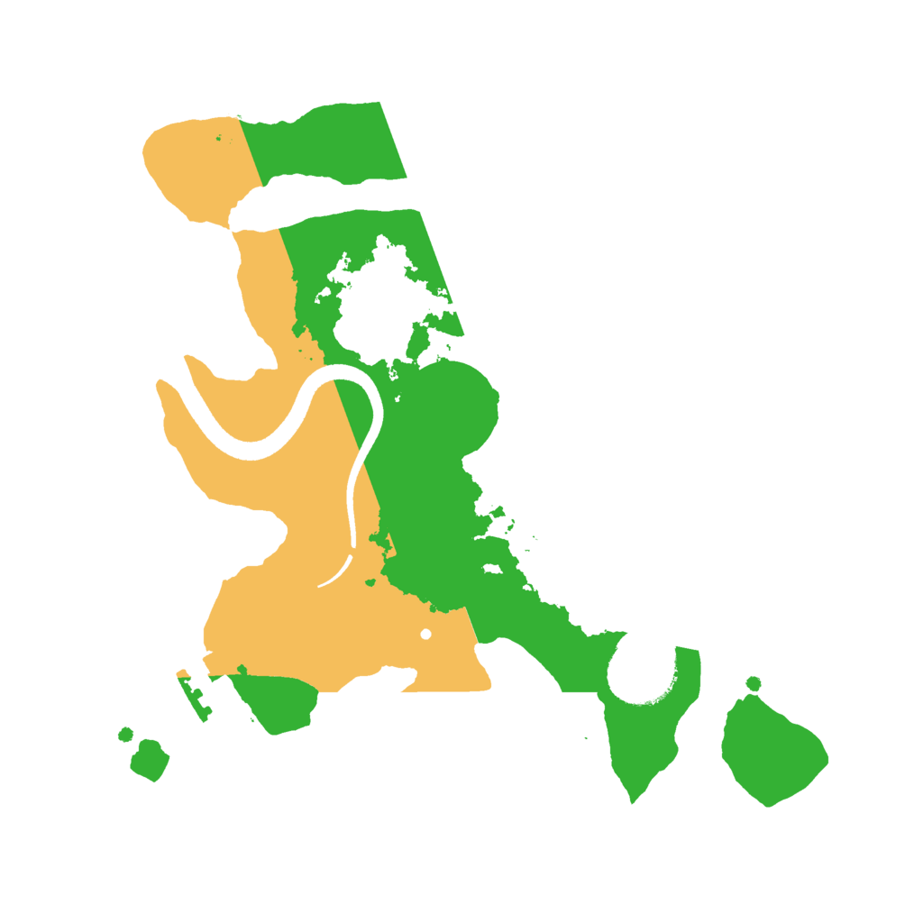 Biome Rust Map: Procedural Map, Size: 2500, Seed: 1870918612