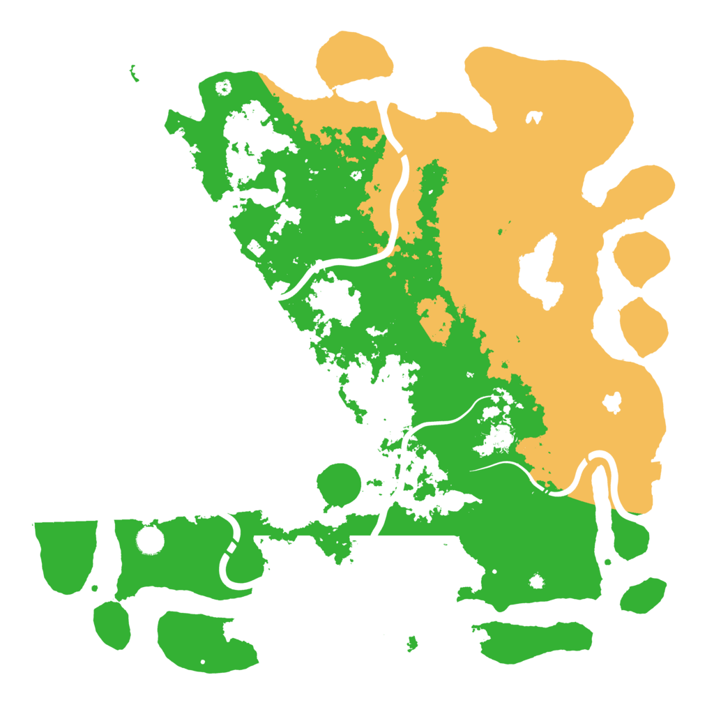 Biome Rust Map: Procedural Map, Size: 4500, Seed: 839608054