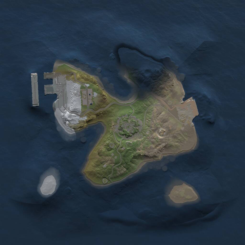 Rust Map: Procedural Map, Size: 1500, Seed: 1698639689, 3 Monuments