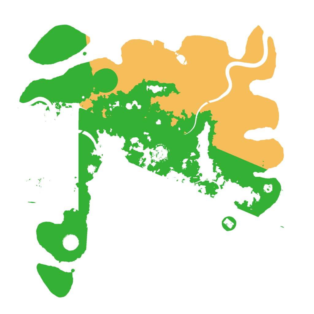 Biome Rust Map: Procedural Map, Size: 3500, Seed: 214834720