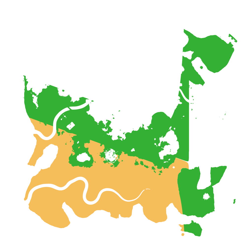Biome Rust Map: Procedural Map, Size: 3500, Seed: 2143889182