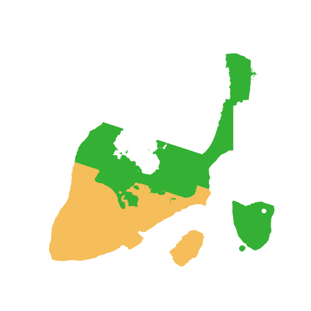 Biome Rust Map: Procedural Map, Size: 2000, Seed: 1246468345