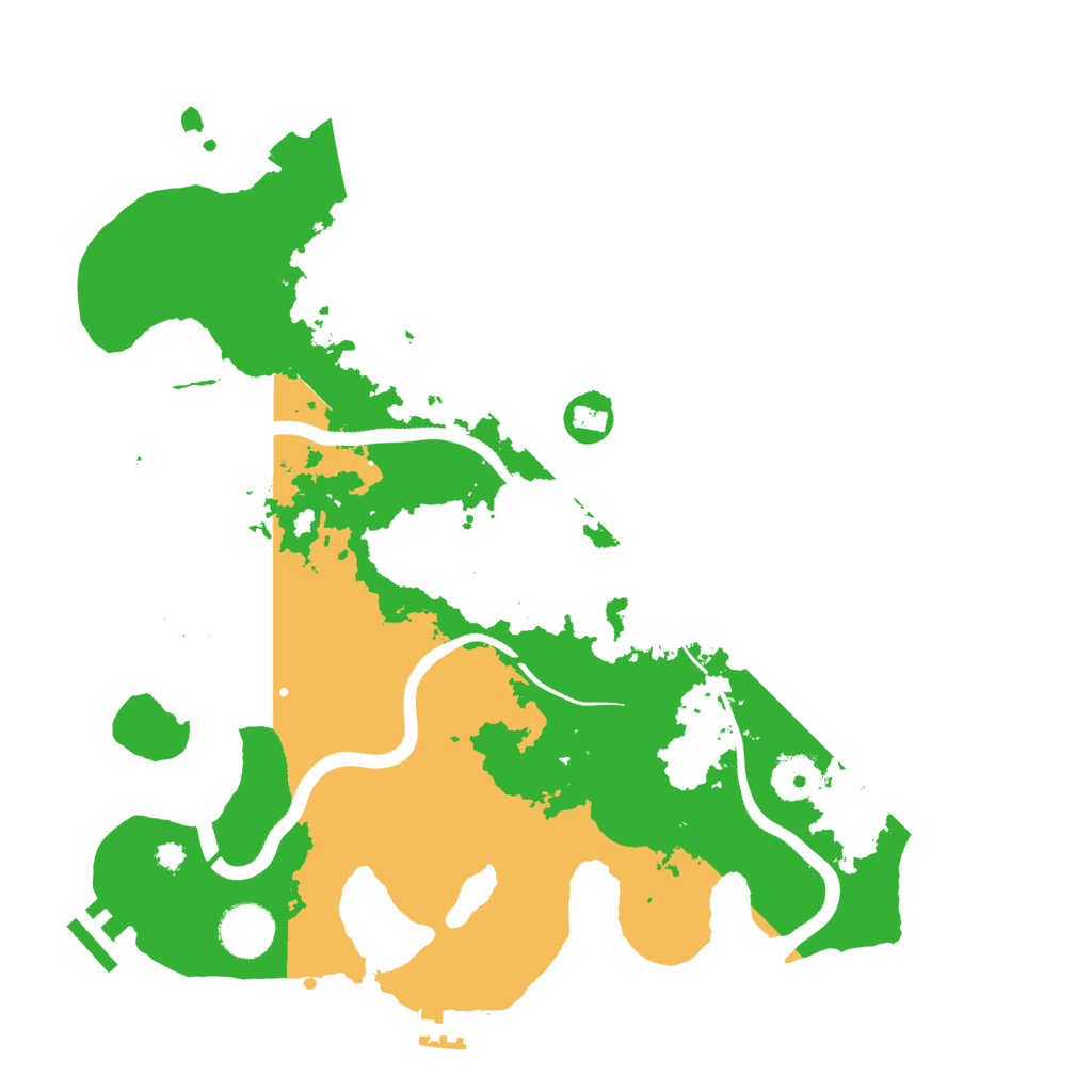 Biome Rust Map: Procedural Map, Size: 3500, Seed: 1022668649