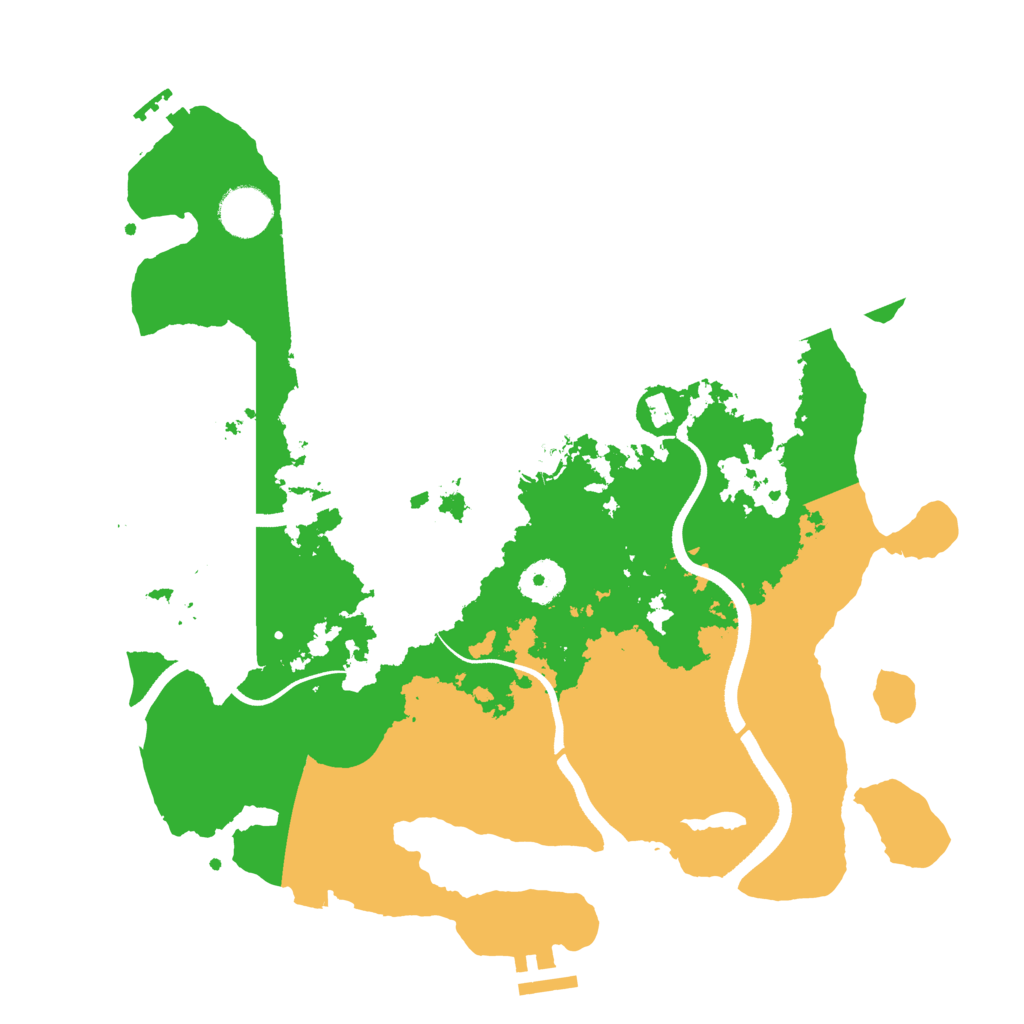 Biome Rust Map: Procedural Map, Size: 3500, Seed: 357153394