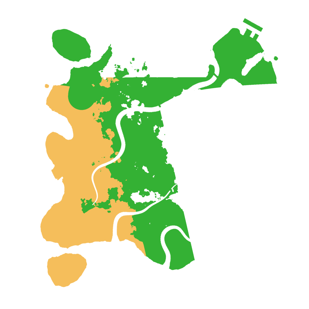 Biome Rust Map: Procedural Map, Size: 3000, Seed: 1500198554
