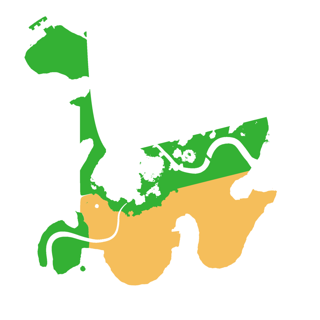 Biome Rust Map: Procedural Map, Size: 2399, Seed: 1