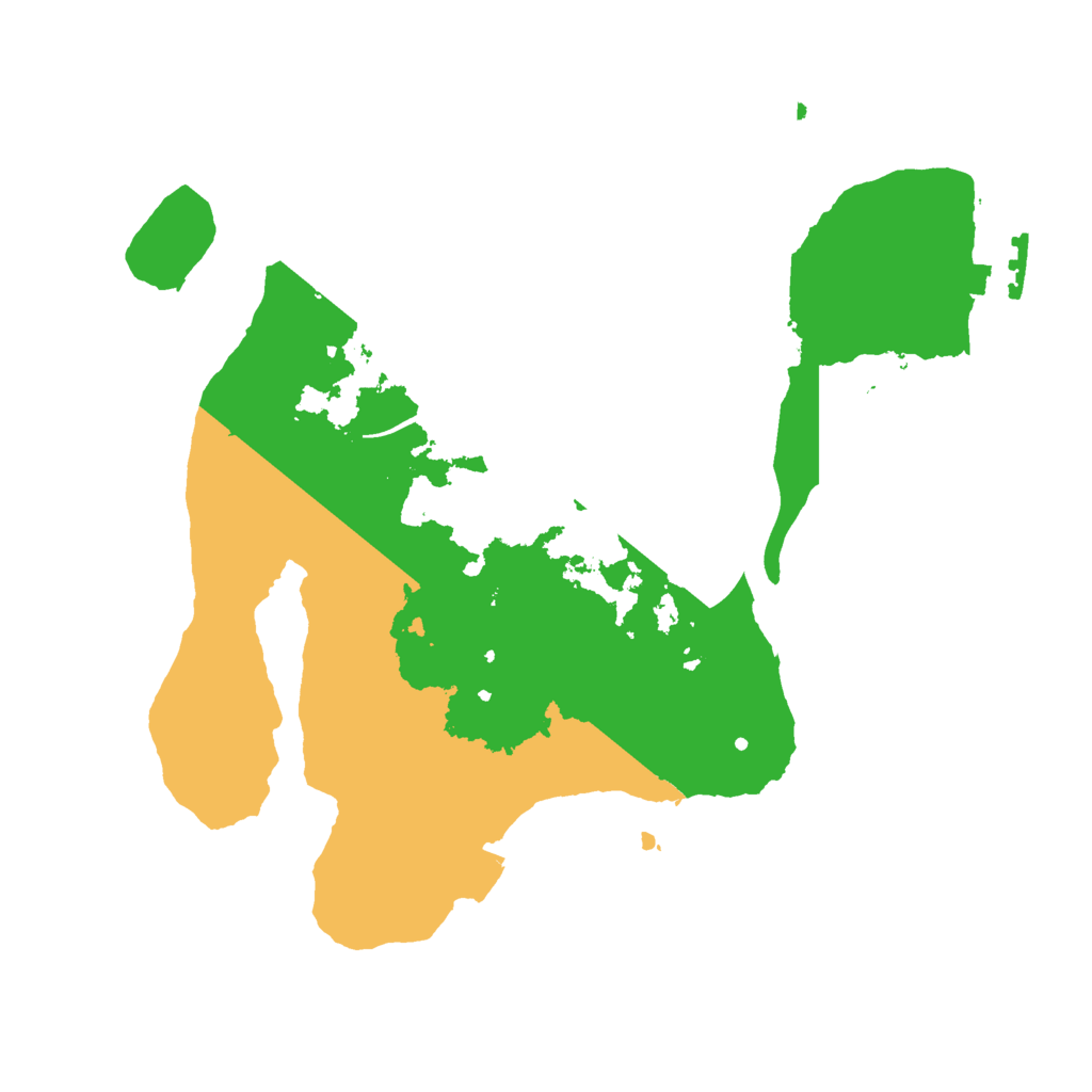 Biome Rust Map: Procedural Map, Size: 2500, Seed: 42345
