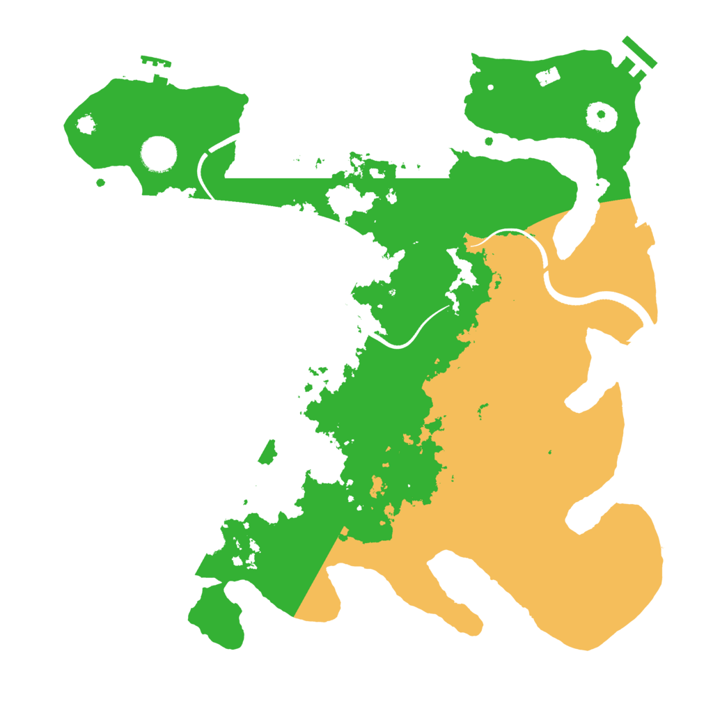 Biome Rust Map: Procedural Map, Size: 3500, Seed: 211575266