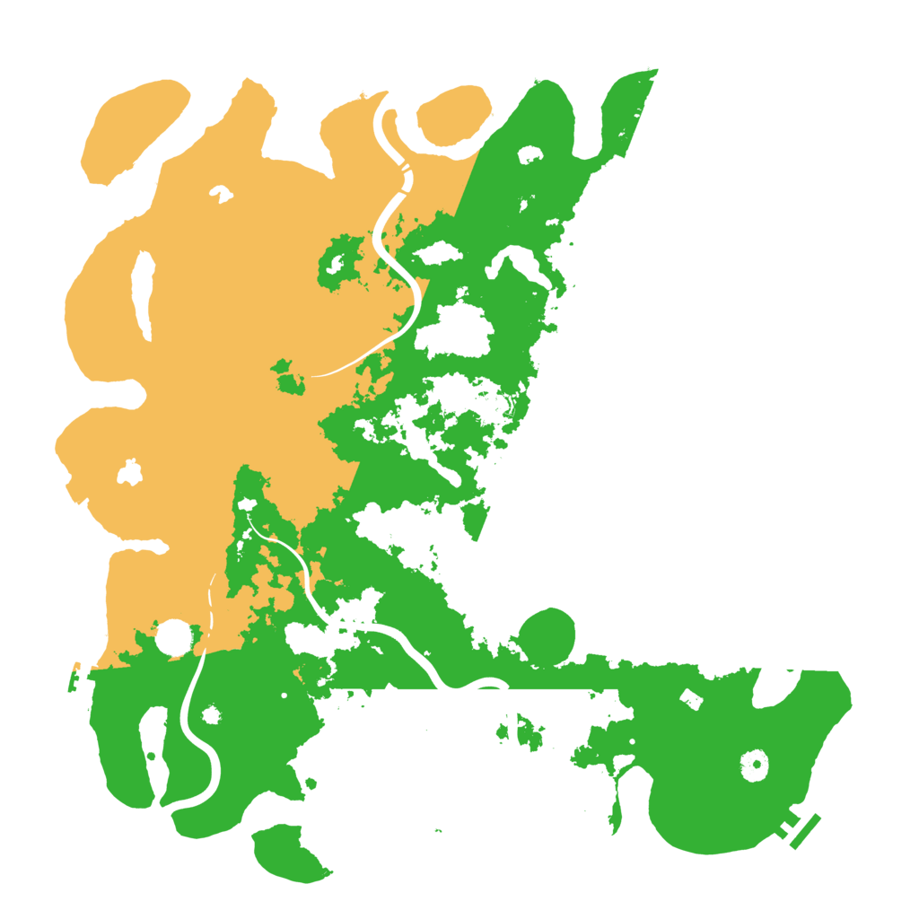 Biome Rust Map: Procedural Map, Size: 4500, Seed: 229829268