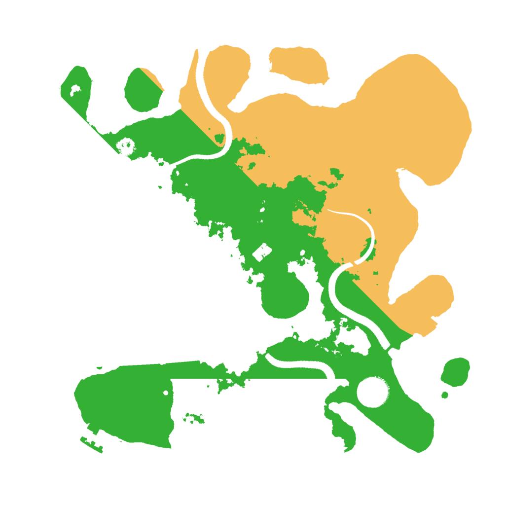 Biome Rust Map: Procedural Map, Size: 3000, Seed: 51456