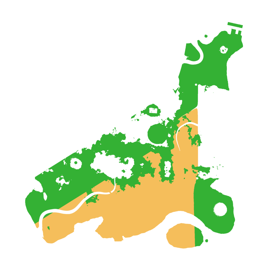 Biome Rust Map: Procedural Map, Size: 3500, Seed: 9101446