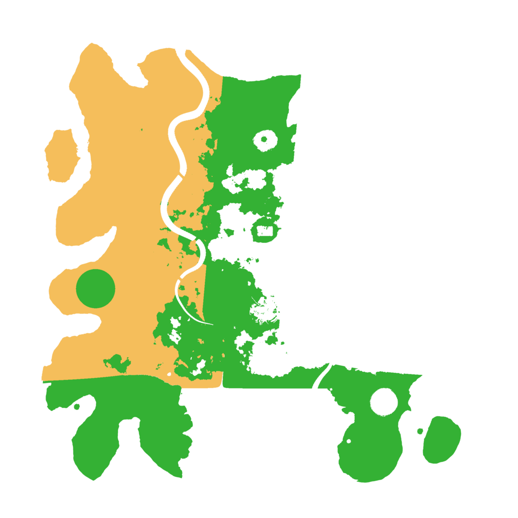 Biome Rust Map: Procedural Map, Size: 3500, Seed: 122477267