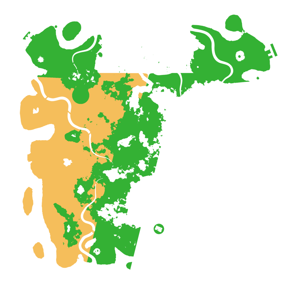 Biome Rust Map: Procedural Map, Size: 4500, Seed: 3543467