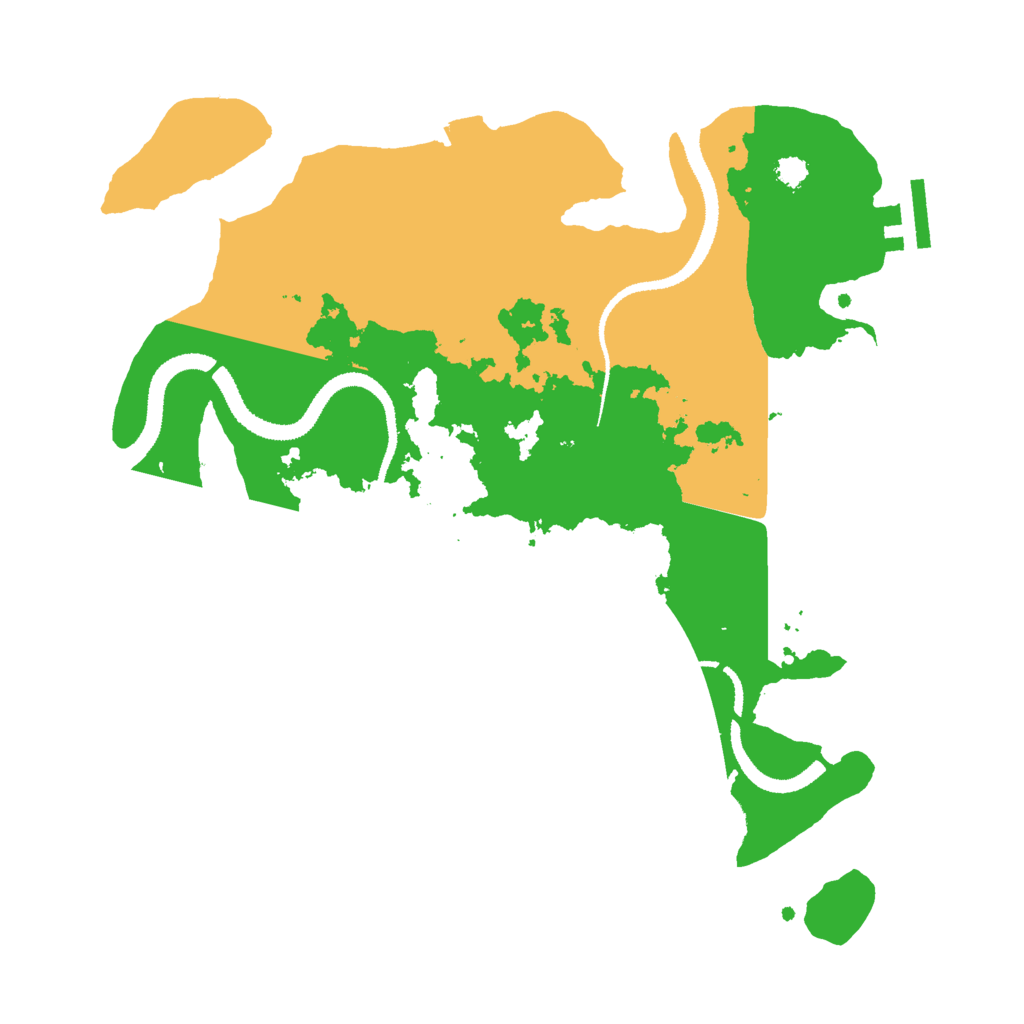 Biome Rust Map: Procedural Map, Size: 3000, Seed: 1301200819