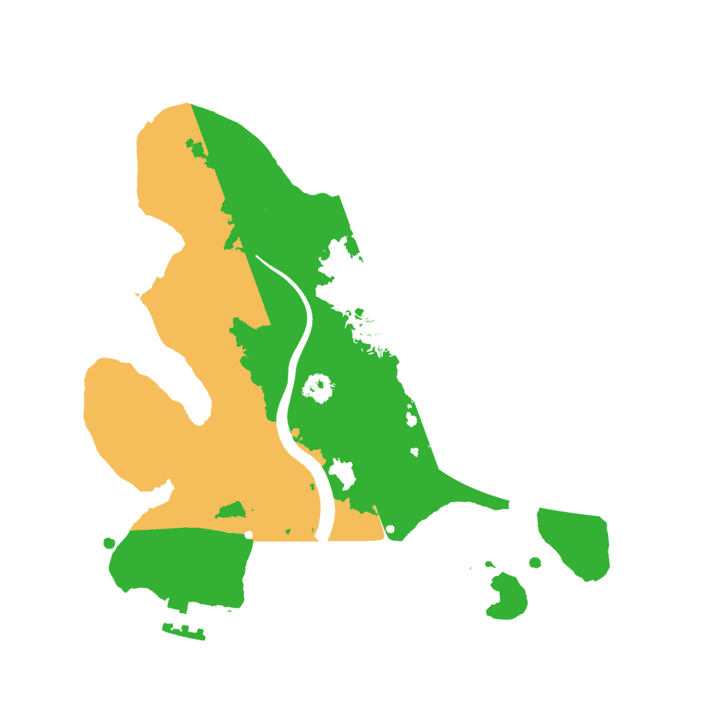 Biome Rust Map: Procedural Map, Size: 2500, Seed: 250000