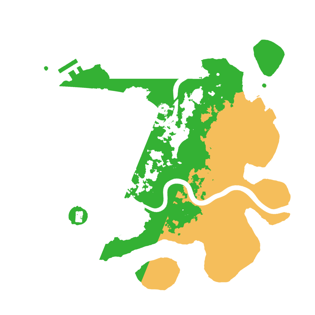 Biome Rust Map: Procedural Map, Size: 3000, Seed: 15413