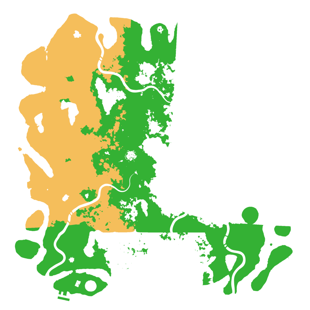 Biome Rust Map: Procedural Map, Size: 5250, Seed: 388802016