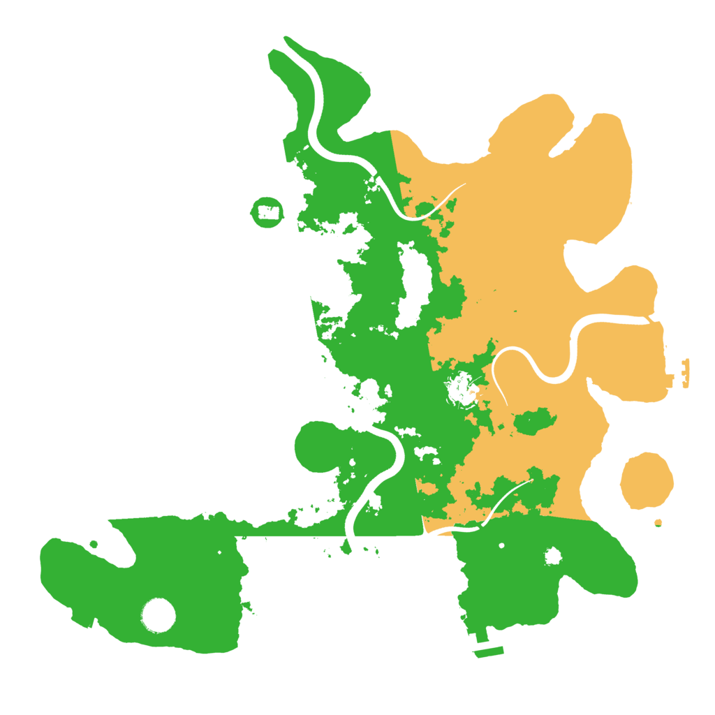 Biome Rust Map: Procedural Map, Size: 3700, Seed: 1938058297