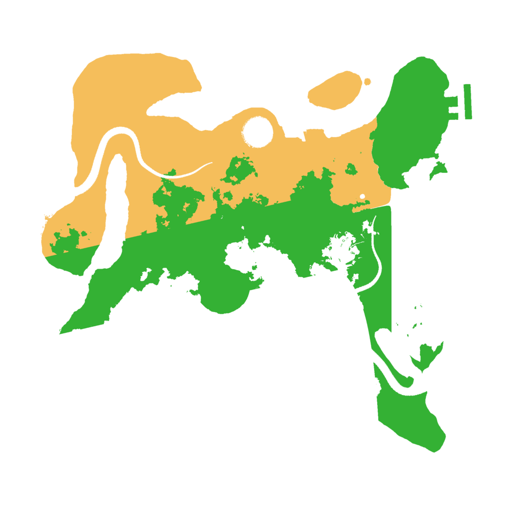 Biome Rust Map: Procedural Map, Size: 3000, Seed: 68449