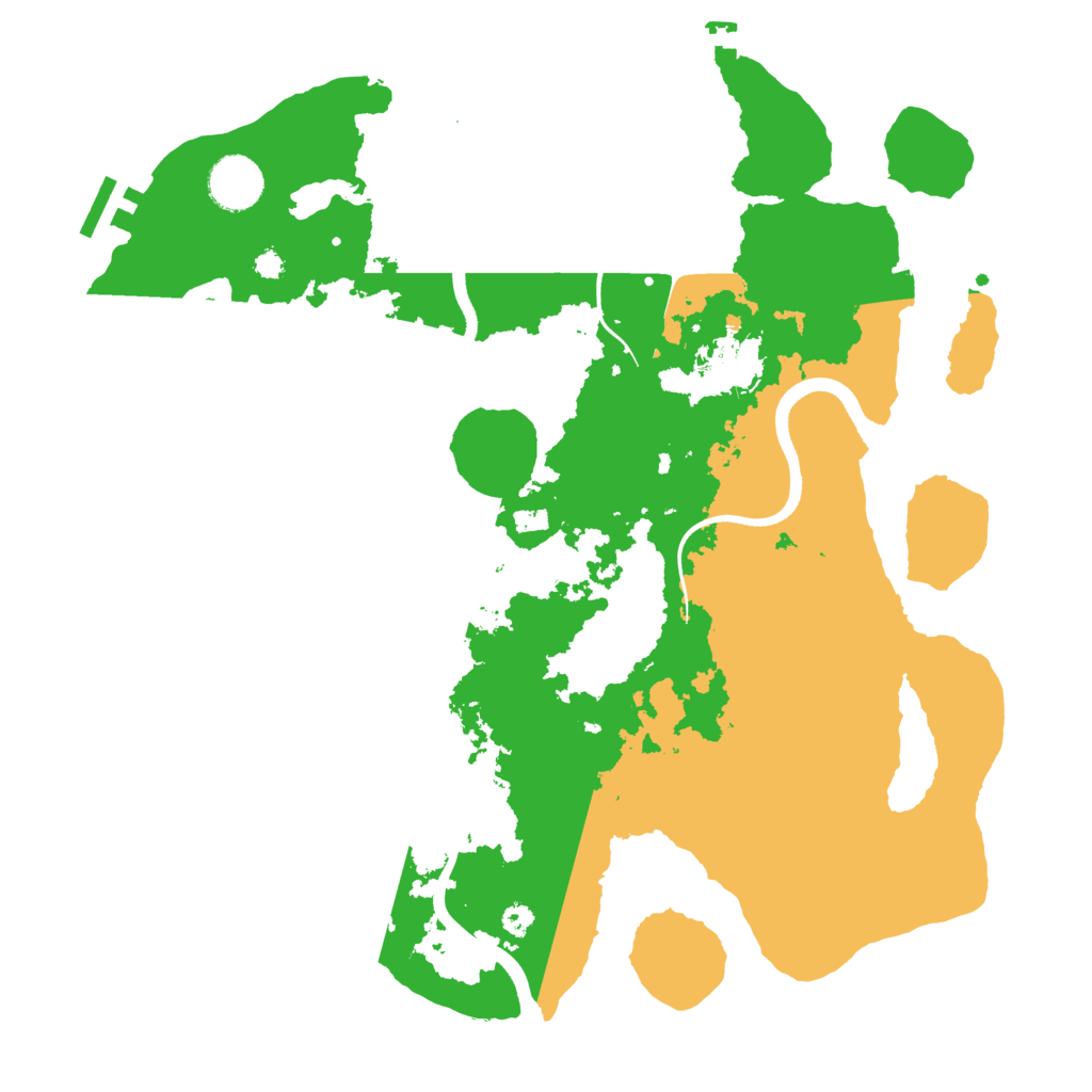 Biome Rust Map: Procedural Map, Size: 3500, Seed: 107022026