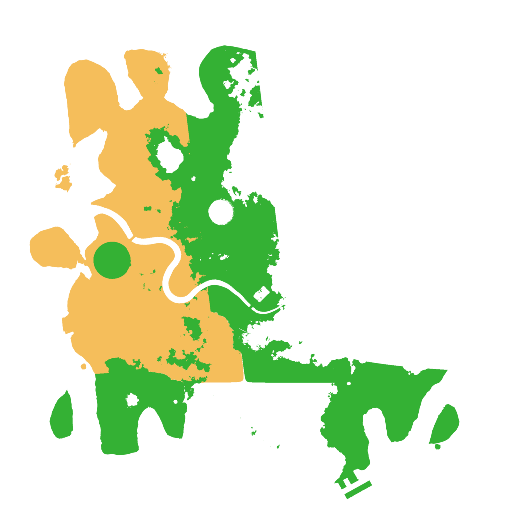 Biome Rust Map: Procedural Map, Size: 3600, Seed: 699323230