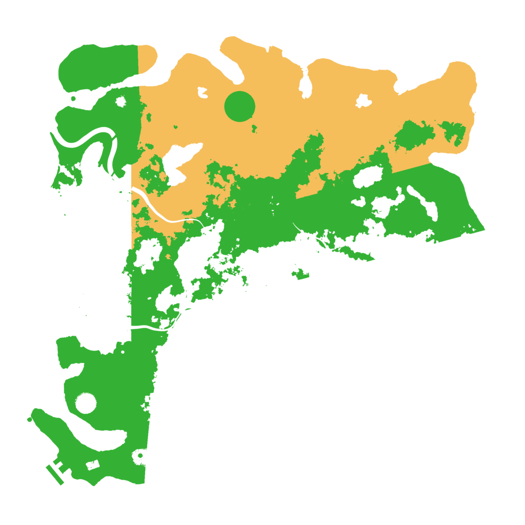 Biome Rust Map: Procedural Map, Size: 4500, Seed: 1257883442