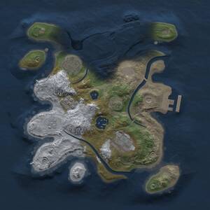 Thumbnail Rust Map: Procedural Map, Size: 2500, Seed: 882160375, 9 Monuments