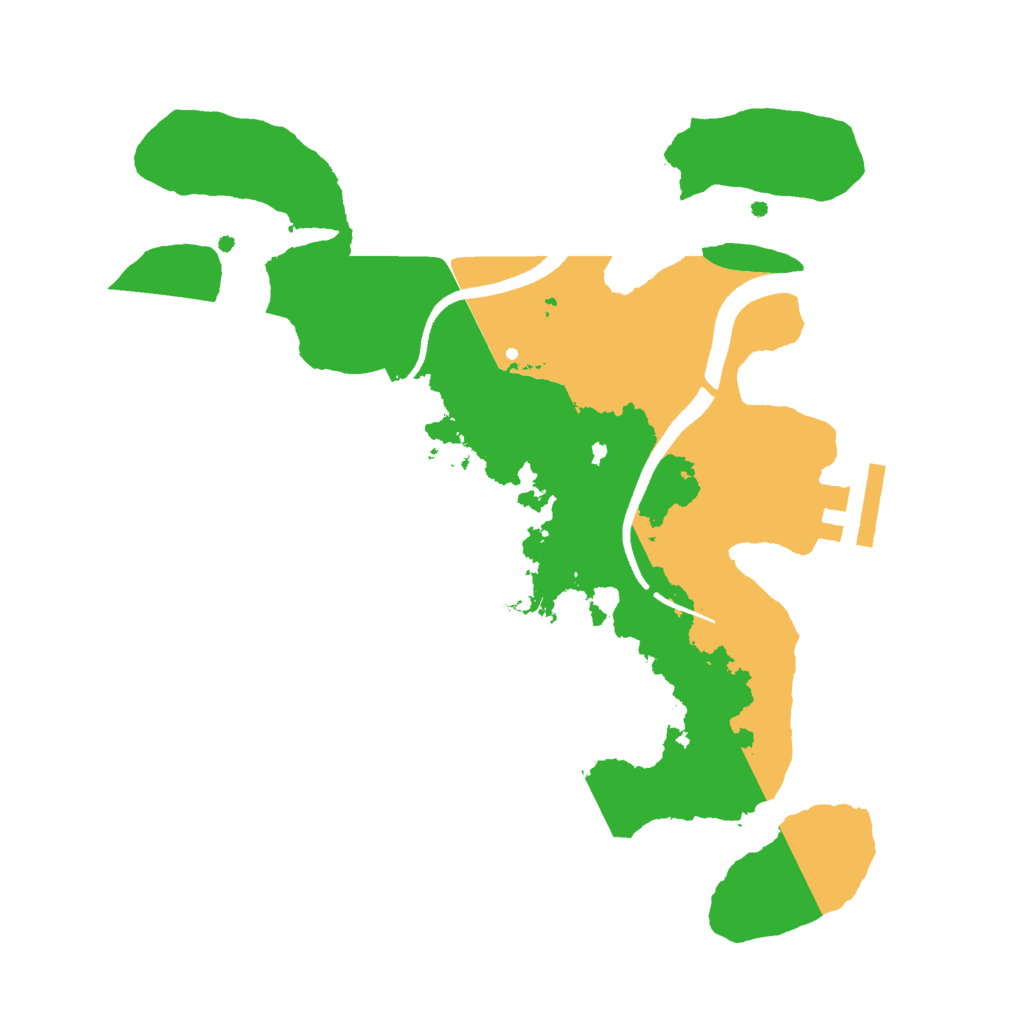 Biome Rust Map: Procedural Map, Size: 2500, Seed: 882160375