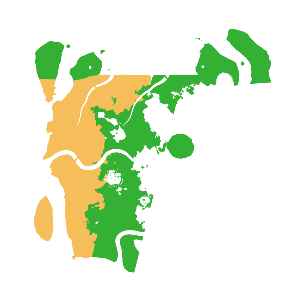 Biome Rust Map: Procedural Map, Size: 3200, Seed: 230079226