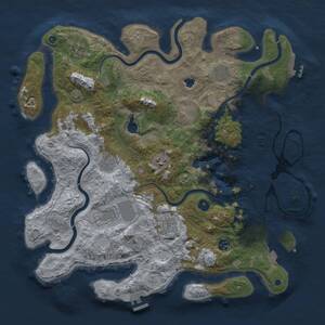 Thumbnail Rust Map: Procedural Map, Size: 4250, Seed: 699548721, 15 Monuments