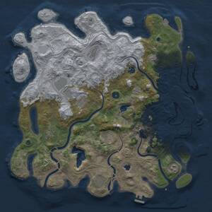 Thumbnail Rust Map: Procedural Map, Size: 4400, Seed: 1882496472, 16 Monuments