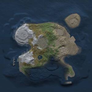 Thumbnail Rust Map: Procedural Map, Size: 2000, Seed: 141503171, 7 Monuments