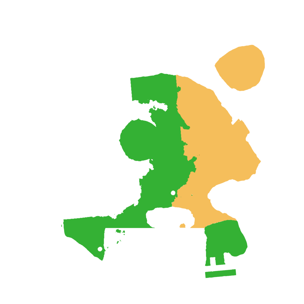 Biome Rust Map: Procedural Map, Size: 2000, Seed: 141503171