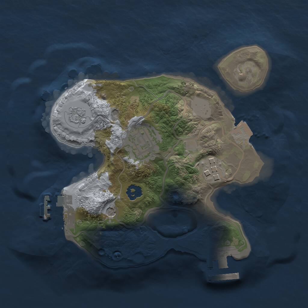 Rust Map: Procedural Map, Size: 2000, Seed: 141503171, 7 Monuments