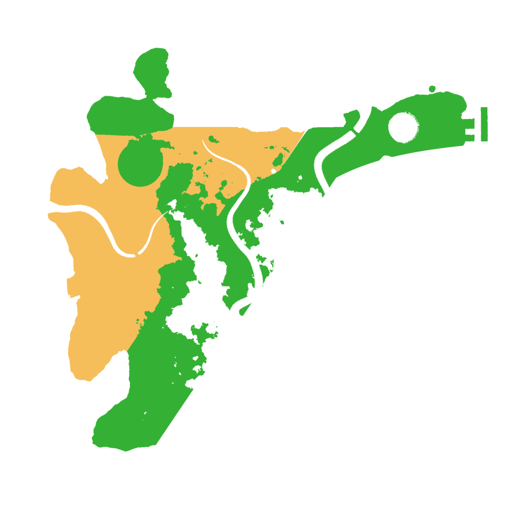 Biome Rust Map: Procedural Map, Size: 3000, Seed: 849802512