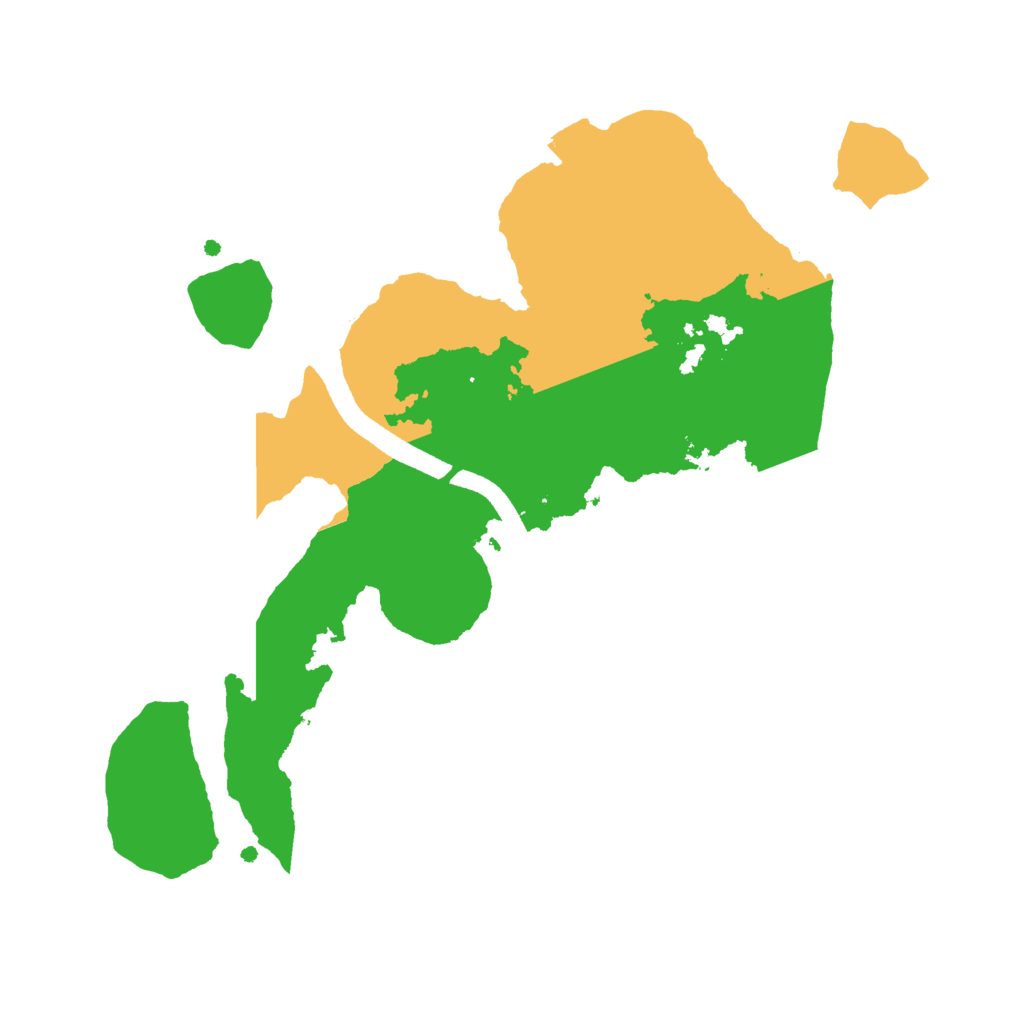 Biome Rust Map: Procedural Map, Size: 2500, Seed: 1985
