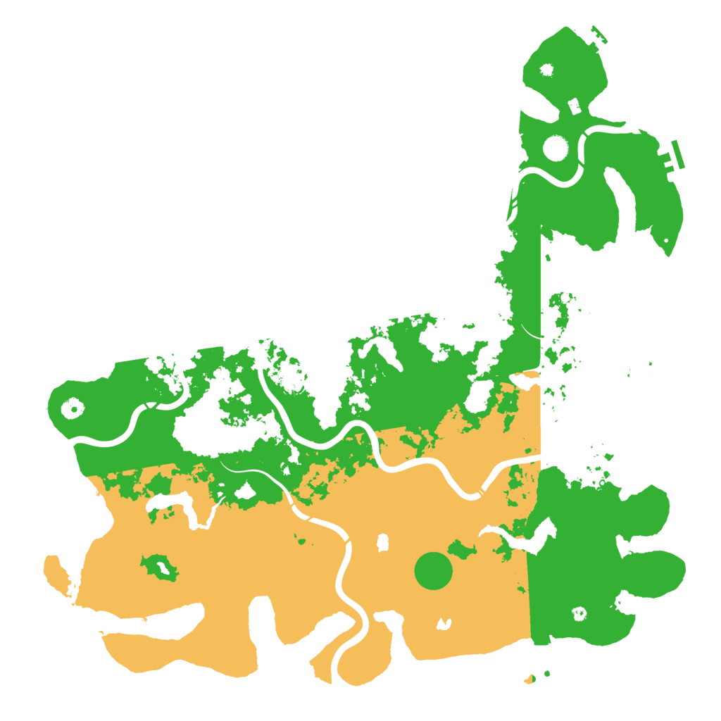 Biome Rust Map: Procedural Map, Size: 5000, Seed: 629123